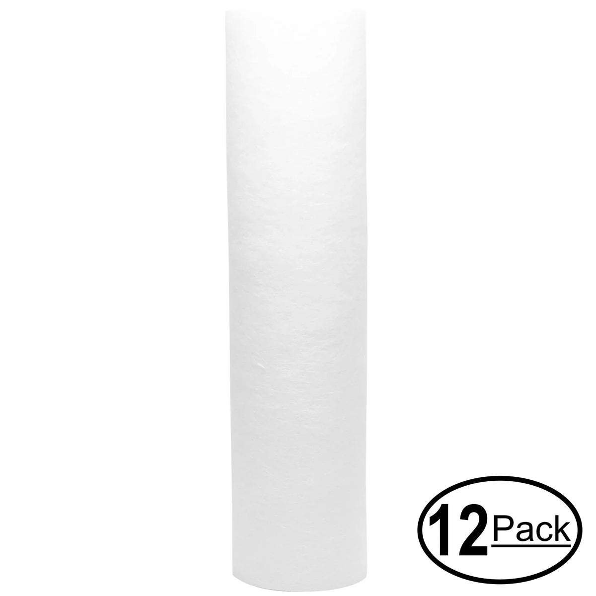 12-Pack Replacement for Watts UV-R 3 Polypropylene Sediment Filter - Universal 10-inch 5-Micron Cartridge for WATTS PREMIER 500320 3-STAGE UNDER COUNTER SYSTEM - Denali Pure Brand