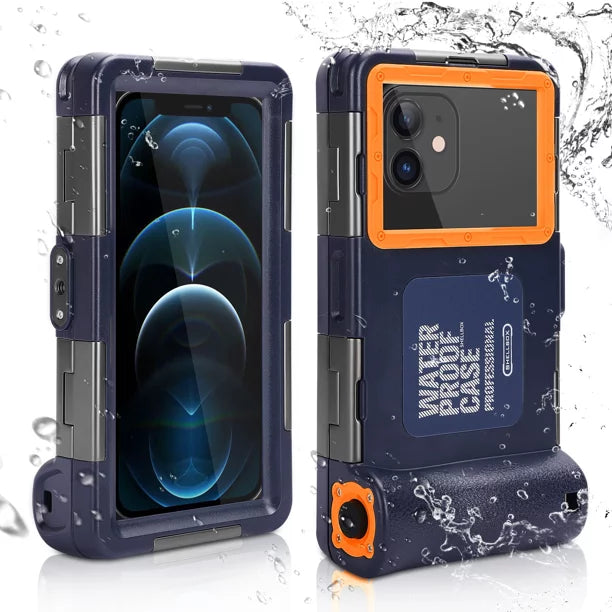 UrbanX Professional [15m/50ft] Swimming Diving Surfing Snorkeling Photo Video Waterproof Protective Case Underwater Housing for Tecno Camon CX And all Phones Up to 6.9 Inch LCD with Lanyard